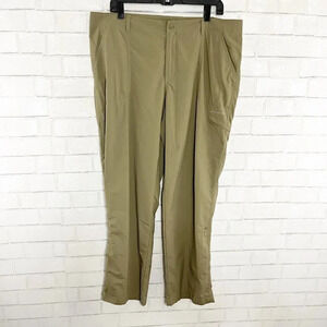 Columbia Tan Performance Fishing Gear Nylon Convertible Pants Plus Size 16